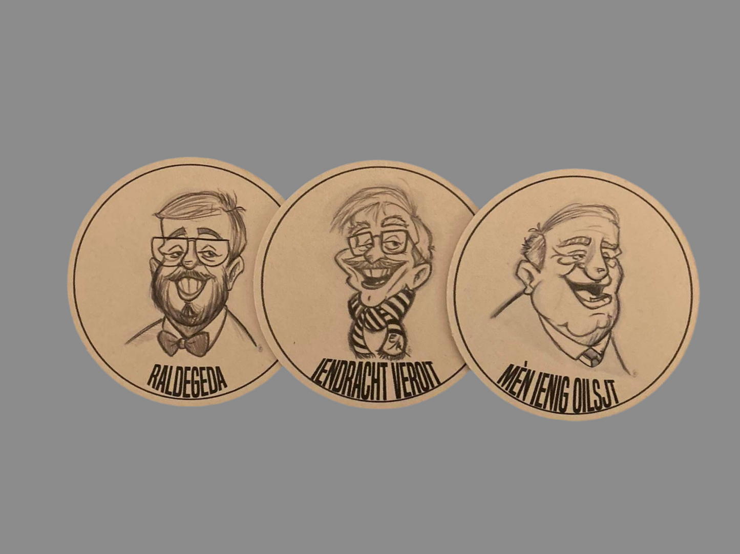 Bierviltjes SensAlost - Oilsjterse superstaars (set van 3) - gelimiteerd