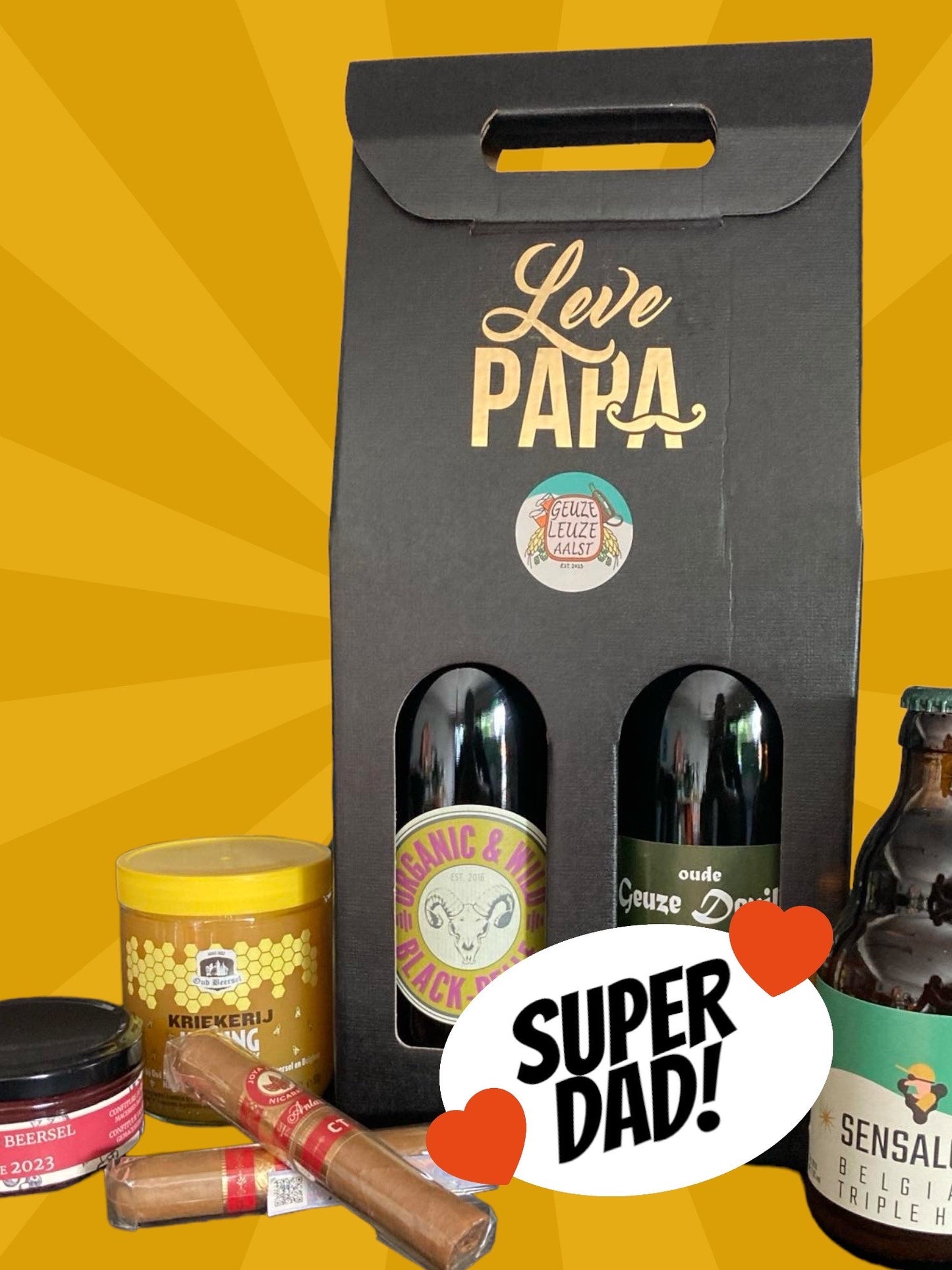Vaderdaggeschenk (2 x75cl) Geuze-Leuze
