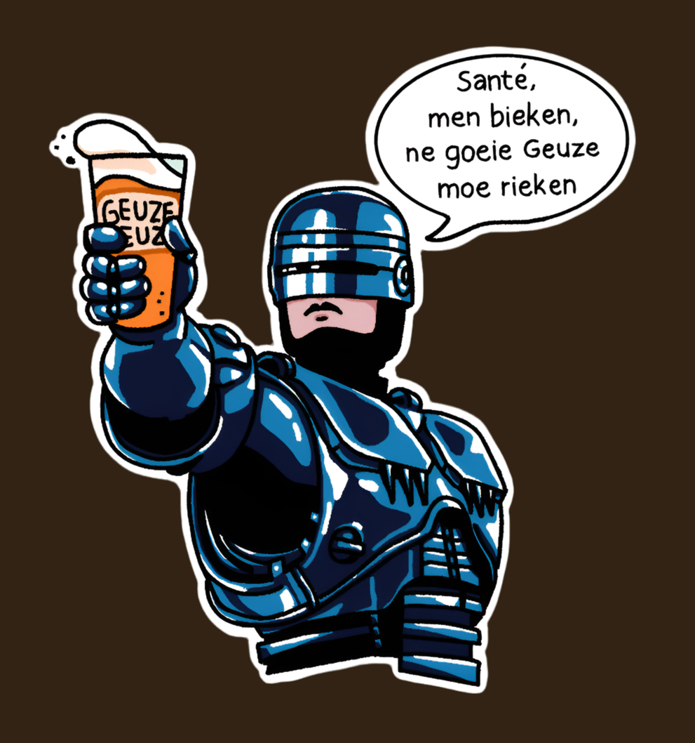 Sticker “Robo” - “Santé men bieken”